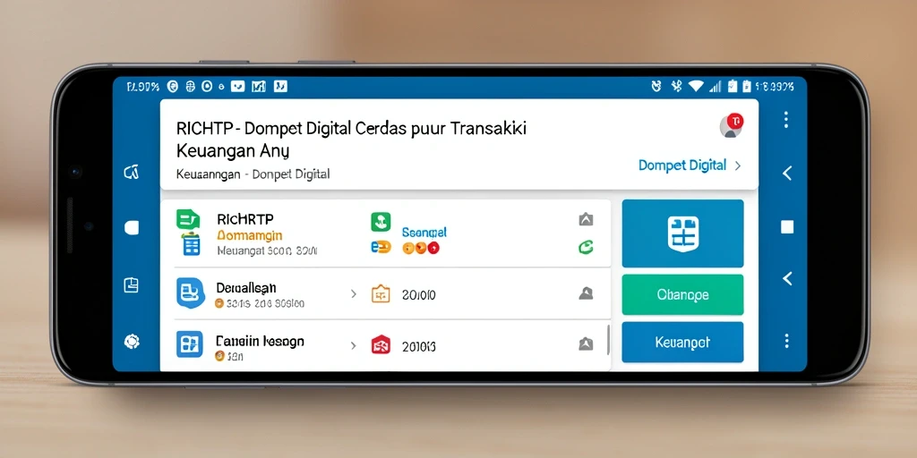 Tampilan antarmuka RICHRTP yang sederhana dan ramah pengguna.