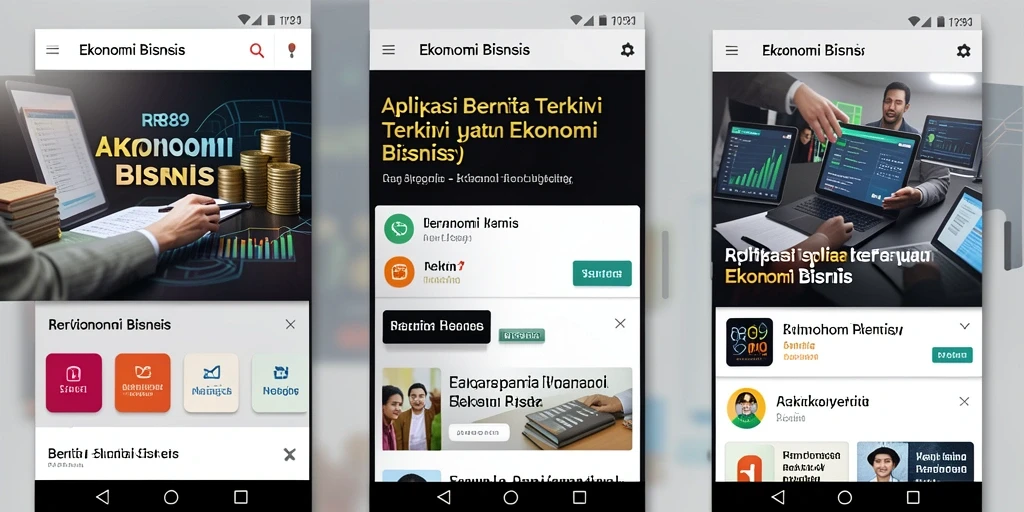 Tampilan antarmuka RR89 yang bersih dan informatif untuk berita Ekonomi Bisnis.